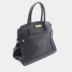 Pre Owned Louis Vuitton Steamer MM Black Leather Shoulder Bag