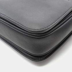 Pre Owned Louis Vuitton Oxford Lockme Noir Leather Shoulder Bag