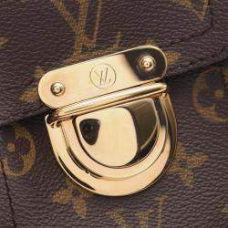 Pre Owned Louis Vuitton Manhattan PM Brown Monogram Canvas Handbag