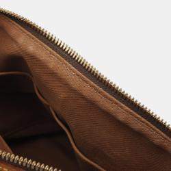 Pre Owned Louis Vuitton Palermo Pm Shoulder Handbag  Monogram Canvas Brown