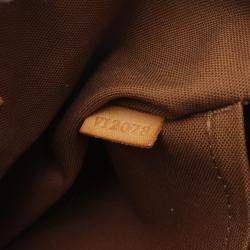 Pre Owned Louis Vuitton Palermo Pm Shoulder Handbag  Monogram Canvas Brown