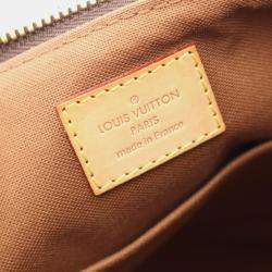 Pre Owned Louis Vuitton Palermo PM Brown Monogram Canvas Shoulder Bag