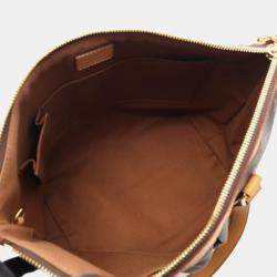 Pre Owned Louis Vuitton Palermo PM Brown Monogram Canvas Shoulder Bag