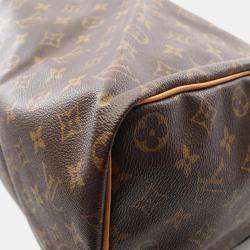 Pre Owned Louis Vuitton Speedy 35 Brown Monogram Canvas Shoulder Bag