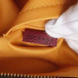 Pre Owned Louis Vuitton Manhattan Bordeaux Monogram Canvas Shoulder Bag