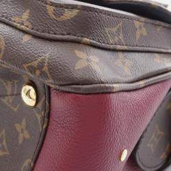 Pre Owned Louis Vuitton Manhattan Bordeaux Monogram Canvas Shoulder Bag