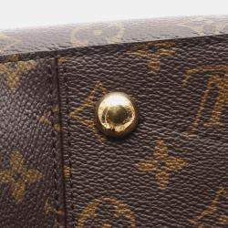 Pre Owned Louis Vuitton Soufflot MM Brown Monogram Canvas Shoulder Bag