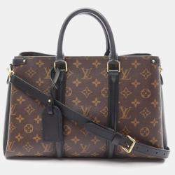 Pre Owned Louis Vuitton Soufflot MM Brown Monogram Canvas Shoulder Bag