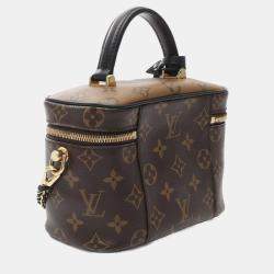 Louis Vuitton Vanity Nv Pm Chain Crossbody Handbag  Monogram Reverse