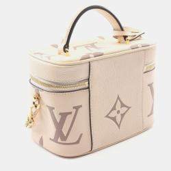Pre Owned Louis Vuitton Vanity PM Monogram Empreinte Leather Crossbody Bag