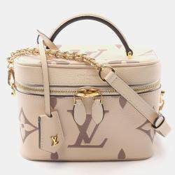 Pre Owned Louis Vuitton Vanity PM Monogram Empreinte Leather Crossbody Bag