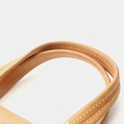Pre Owned Louis Vuitton Boetie Pm Handbag  Monogram Canvas Leather Brown