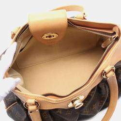 Louis Vuitton Boesi Pm Hand Bag Monogram Leather Brown