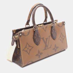 Louis Vuitton On The Go Ew 2Way Handbag  Monogram Giant Canvas Brown