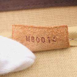 Pre Owned Louis Vuitton Deauville Brown Monogram Canvas Top Handle Bag