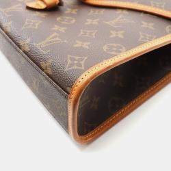 Pre Owned Louis Vuitton Bel Air Brown Monogram Canvas Handbag 