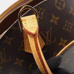 Pre Owned Louis Vuitton Ellipse MM Monogram Leather Shoulder Bag 