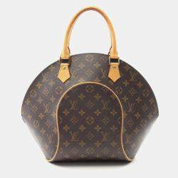 Pre Owned Louis Vuitton Ellipse MM Monogram Leather Shoulder Bag 