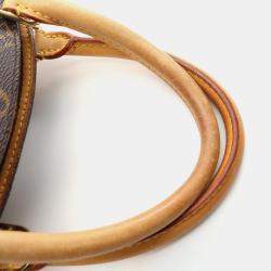 Pre Owned Louis Vuitton Ellipse MM Monogram Leather Shoulder Bag 