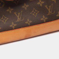 Pre Owned Louis Vuitton Alma Pm Handbag  Monogram Canvas Leather Brown