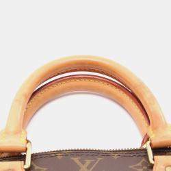 Pre Owned Louis Vuitton Alma Pm Handbag  Monogram Canvas Leather Brown