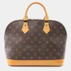Louis Vuitton Alma Pm Handbag  Monogram Canvas Leather Brown