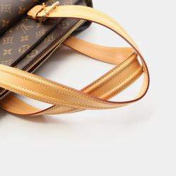 Pre Owned Louis Vuitton Multipli Cite Brown Monogram Canvas Handbag 
