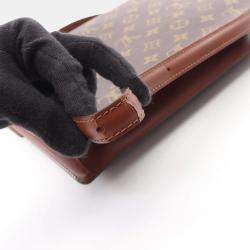 Pre Owned Louis Vuitton Monceau Brown Monogram Canvas Shoulder Bag