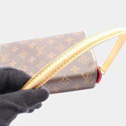 Pre Owned Louis Vuitton Recital Shoulder Handbag  Monogram Canvas Brown