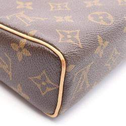 Pre Owned Louis Vuitton Recital Shoulder Handbag  Monogram Canvas Brown