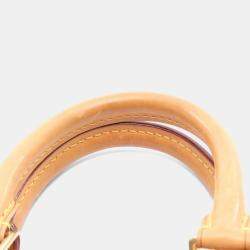 Pre Owned Louis Vuitton Alma BB Brown Monogram Leather Satchel Bag 