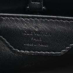 Pre Owned Louis Vuitton Capucines BB Black Leather Top Handle Bag 