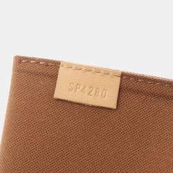 Pre Owned Louis Vuitton Sac Plat Petite Brown Monogram Canvas Bag
