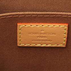 Pre Owned Louis Vuitton Sac Plat Petite Brown Monogram Canvas Bag