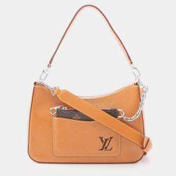 Pre Owned Louis Vuitton Marelle Brown Epi Leather Shoulder Bag 
