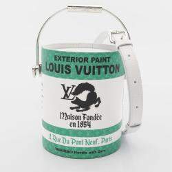 Pre Owned Louis Vuitton LV Paint Can Green/White Monogram Shoulder Bag