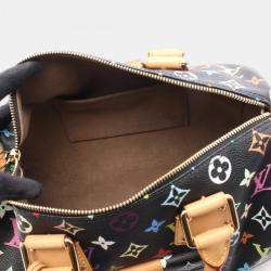 Louis Vuitton Speedy 30 Handbag  Monogram Multicolore Leather Noir