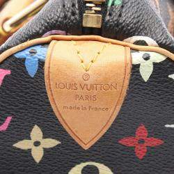 Louis Vuitton Speedy 30 Handbag  Monogram Multicolore Leather Noir