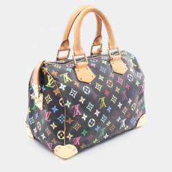 Louis Vuitton Speedy 30 Handbag  Monogram Multicolore Leather Noir