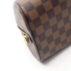 Pre Owned Louis Vuitton Rivera Mini Damier Ebene Leather Handbag 