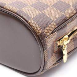 Pre Owned Louis Vuitton Sarria Mini Damier Ebene Canvas Leather Handbag 