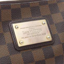 Pre Owned Louis Vuitton Eva Damier Ebene Chain Shoulder Bag 