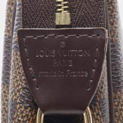 Pre Owned Louis Vuitton Eva Damier Ebene Chain Shoulder Bag 