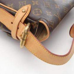 Pre Owned Louis Vuitton Hudson PM Brown Monogram Canvas Shoulder Bag