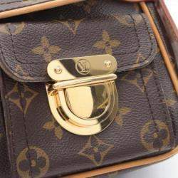 Pre Owned Louis Vuitton Hudson PM Brown Monogram Canvas Shoulder Bag