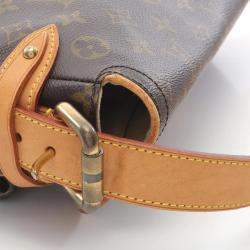 Pre Owned Louis Vuitton Hudson PM Brown Monogram Canvas Shoulder Bag