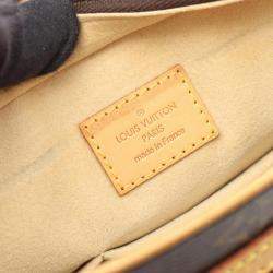 Pre Owned Louis Vuitton Hudson GM Brown Monogram Canvas Shoulder Bag