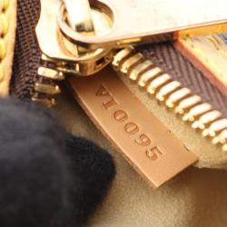 Pre Owned Louis Vuitton Hudson GM Brown Monogram Canvas Shoulder Bag