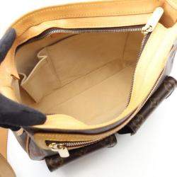 Pre Owned Louis Vuitton Hudson GM Brown Monogram Canvas Shoulder Bag