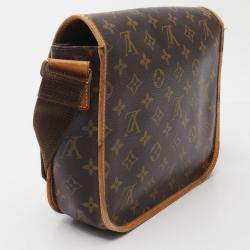 Pre Owned Louis Vuitton Bosphore PM Brown Monogram Canvas Shoulder Bag